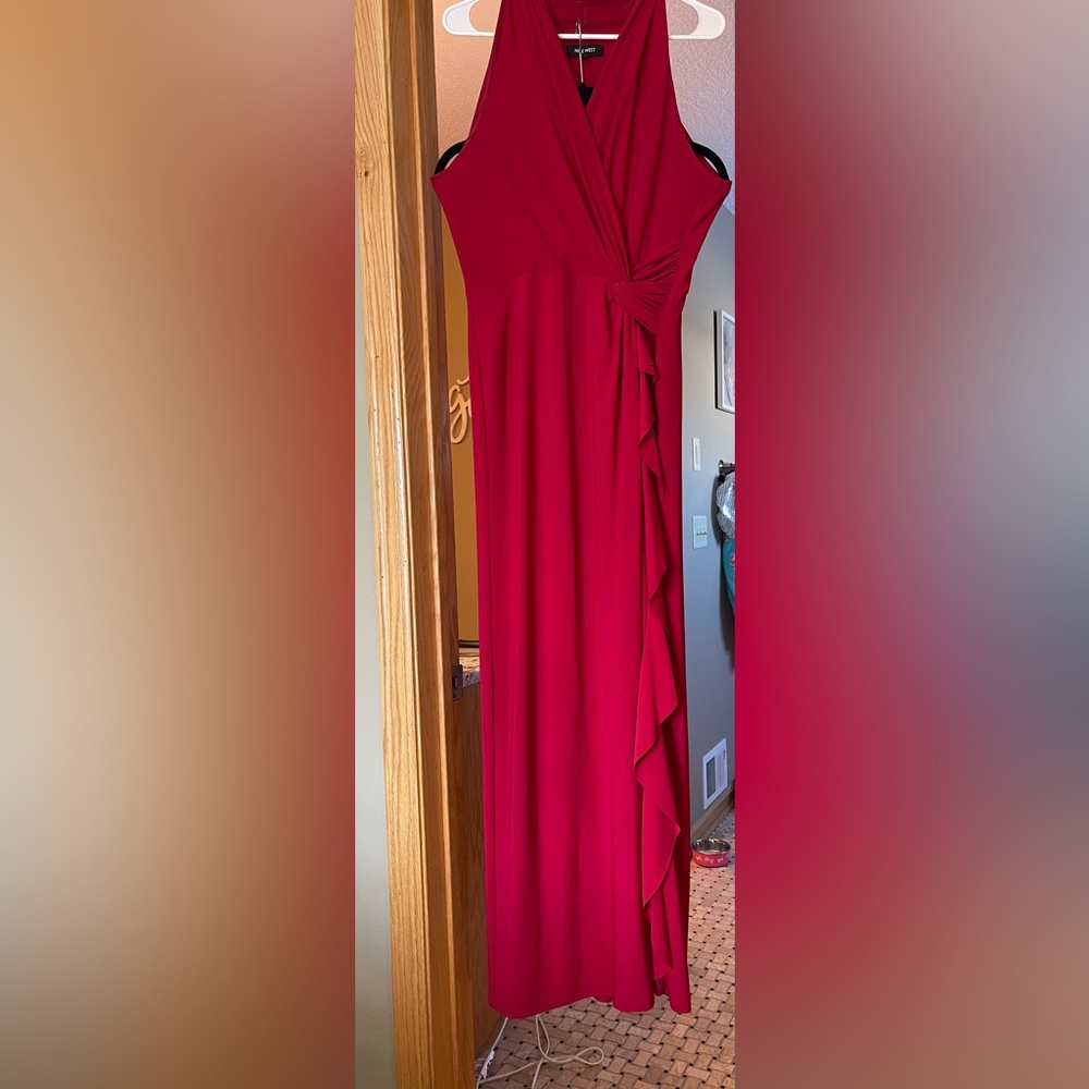 Red special occasion dress